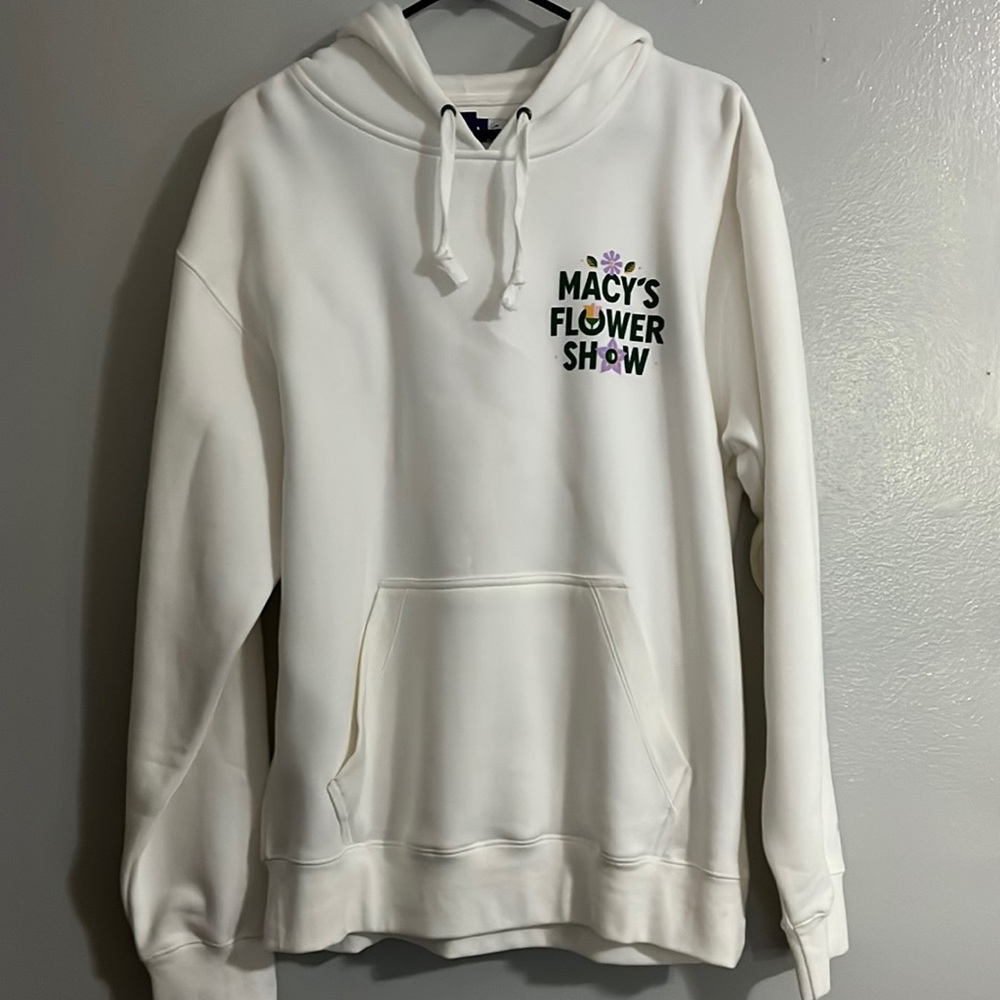 Big Cotton Hoodie gear. Long sleeve white.